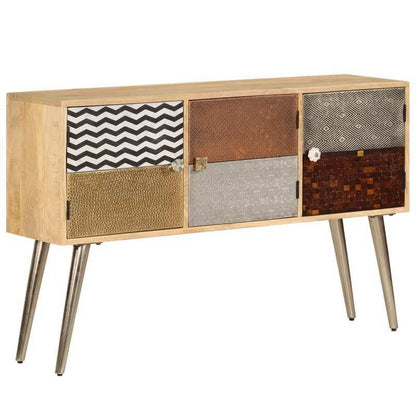 Dressoir – Sideboard – Opbergkast – Kast – Meubel – Massief Grenenhout – Bruin – Compact Formaat 75x35x70 cm – Afneembare Opbergvakken