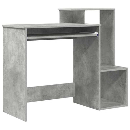 Modern Bureau – Werkplek Meubel – Schrijfdesk – Studiebureau – Thuiswerkplek – Ruim Werkblad 106x40 cm – Stevige Duurzame Constructie – Grijs