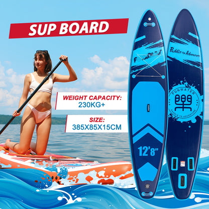 Opblaasbare SUP – Paddleboard – Stand Up Paddle – Inflatable Board – Watersportboard – 385x85x15 cm – Duurzaam PVC