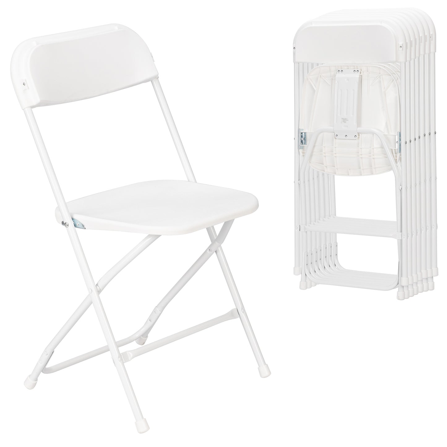 Klapstoel – Vouwstoel – Opvouwbare Stoel – Eettafelstoel – Set Van 8 – Duurzaam Kunststof – Compact Opvouwbaar Design