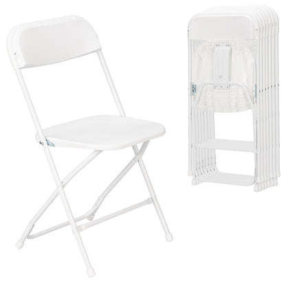 Klapstoel – Vouwstoel – Opvouwbare Stoel – Eettafelstoel – Set Van 8 – Duurzaam Kunststof – Compact Opvouwbaar Design