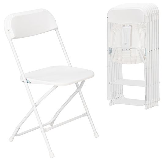 Klapstoel – Vouwstoel – Opvouwbare Stoel – Eettafelstoel – Set Van 8 – Duurzaam Kunststof – Compact Opvouwbaar Design