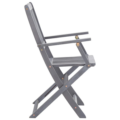 Vidaxl 5/7X Solid Acacia Wooden Garden Set Grey Terrace Set With/Without Armrest