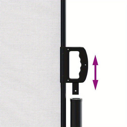 Windscherm – Uitschuifbaar Scherm – Balkonbescherming – Zonwering – Windscherm Tuin – Waterafstotend Polyester – Zelf Oprollend Mechaniek