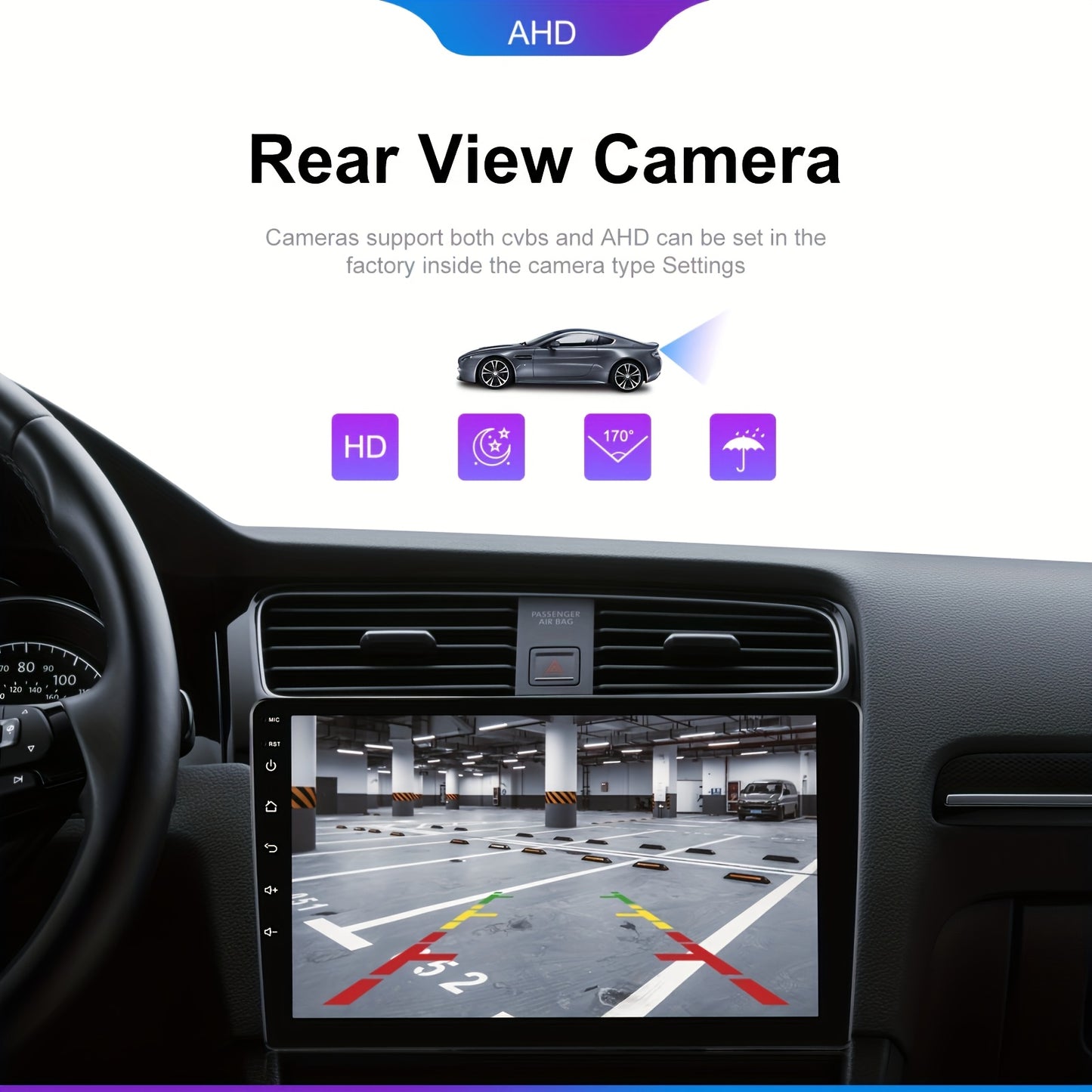 Autoradio – Double Din Radio – Auto Stereo – Multimedia Speler – Navigatiesysteem – 10,1 Inch HD Touchscreen – Android 13 Met 8-Core Processor – Draadloze CarPlay & Android Auto – Zonder Camera & Microfoon