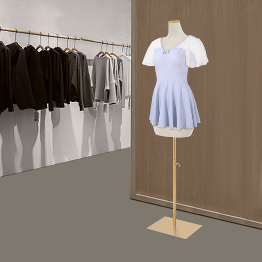 Dames Etalagepop – Modepop – Mannequin – Paspop – Winkelpop – Verstelbare Hoogte 150-210 cm – Duurzaam PU Materiaal – Wit