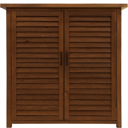 Tuinhuisje – Tuinschuur – Gereedschapsschuur – Buitenberging – Tuinkast – Massief Grenenhout – Compact 87x96,5x46,5 cm