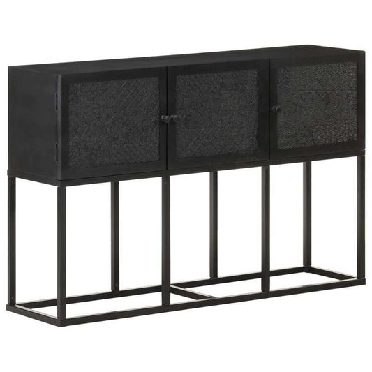 Sideboard 115x30x76cm solid mangowood Practical and removable