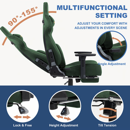 3D Armrests+220kg Load, Andyou Office, Chair Ergonomic PC Chair - Faux, 18° Tilt, 90-155° Recline, Office Chair.