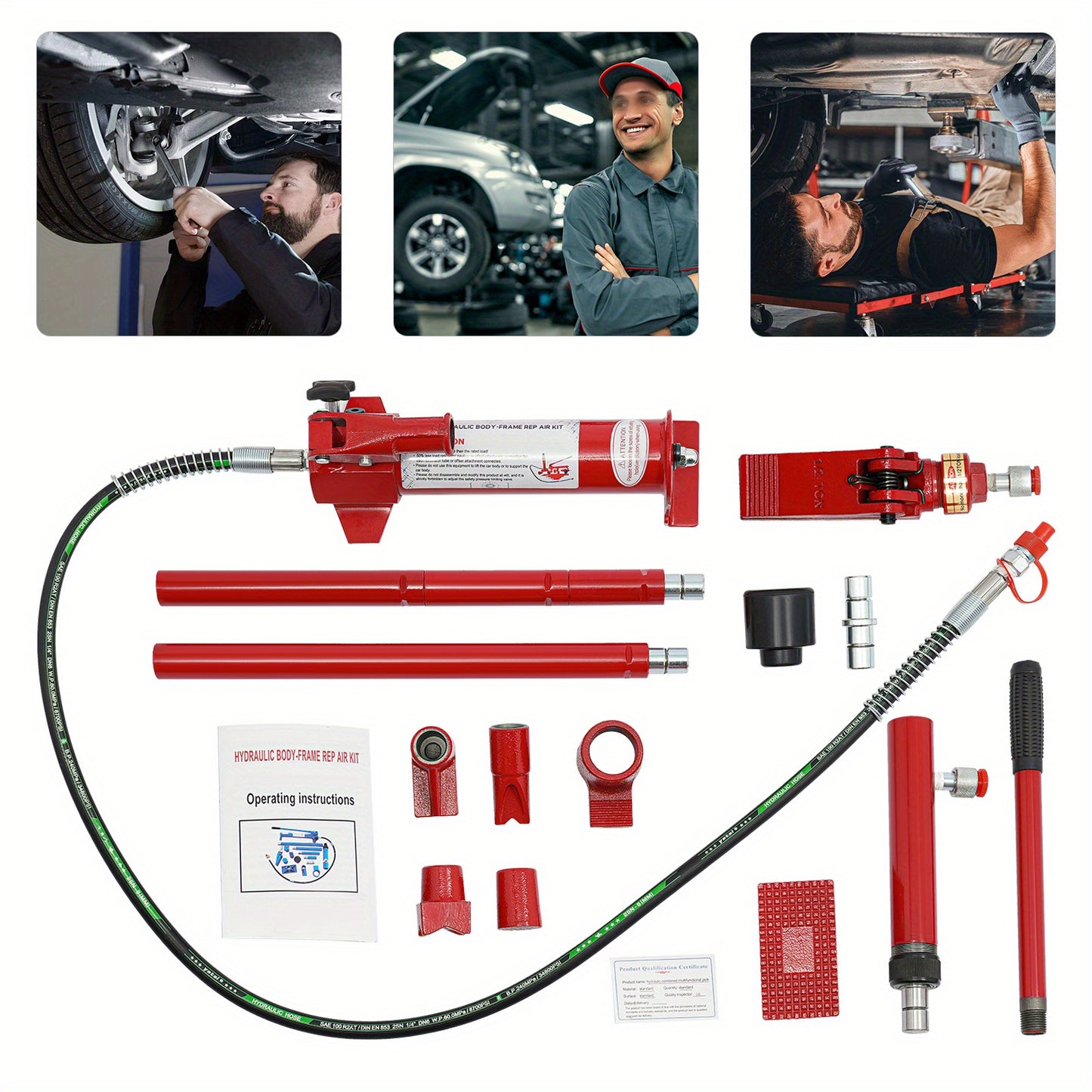 Hefbrug – Hydraulische Scheidingsbok – Autolift – Werkplaatsbok – Voertuiglift – 4 Ton Capaciteit – Robuust Metaal – Compact & Sterk