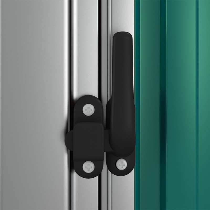 Tuinschuur – Buitenschuur – Opslagbox – Gereedschapsschuur – Buitenberging – Weerbestendig Gegalvaniseerd Staal – Ruim 180x97x210 cm – Mobiel Met Verwijderbare Panelen
