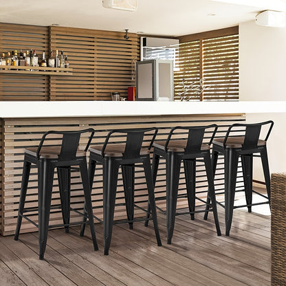 Barkrukken – Barstoelen – Hoge Stoelen – Eetkamerstoelen – Loungestoelen – Set Van 2 Donkergrijs Fluweel – 360° Draaibaar – Verstelbare Hoogte 52-72 cm