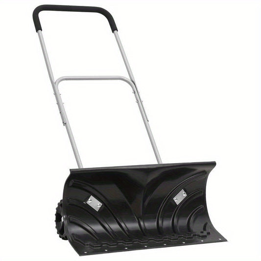 Sneeuwschep – Sneeuwschuiver – Sneeuwruimer – Sneeuwschop – Zwart – Uitschuifbare Stalen Steel – Grote Polycarbonaat Schep 66 cm
