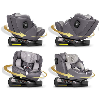 Autostoeltje – Kinderzitje – Autozitje – Zitverhoger – Groeistoel – ISOFIX Bevestiging – 360° Draaibaar – Geschikt 0-12 Jaar (40-150 cm)