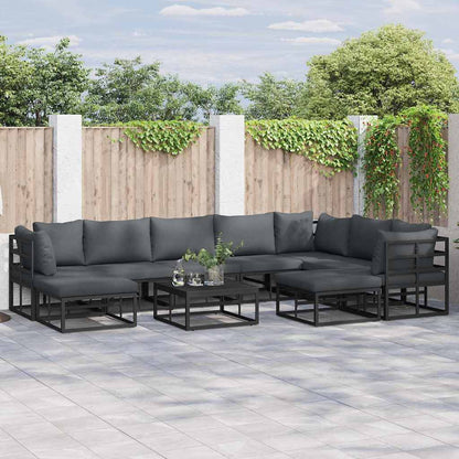 Loungeset Tuin – Garden Sofa Set – Tuinmeubel Loungeset – Modulaire Loungeset – Loungeset Met Tafel – Weerbestendig Kunststof Vlechtwerk – Water- En UV-Bestendige Kussens