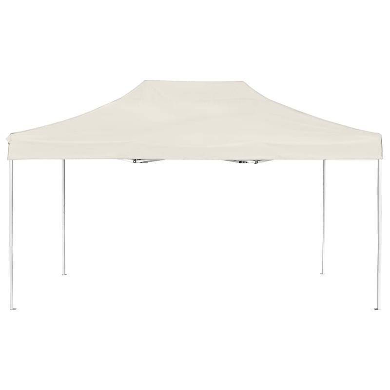 Partytent – Opvouwbare Tent – Feesttent – Evenemententent – Markt Tent – Crème Kleur – 4,5x3 Meter – Lichtgewicht Aluminium Frame
