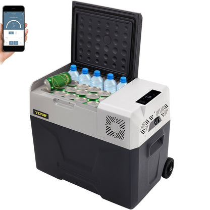 Autokoelkast – Autokoelbox – Mobiele Koelbox – Draagbare Koelkast – Compressor Koeltechniek – 40 Liter Inhoud – 12/24V & 230V Aansluiting