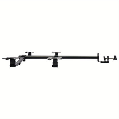 Monitorarm – Monitorbeugel – Monitorstandaard – Monitorhouder – Multi-screen Mount – Voor 4 Schermen 10-27 Inch – Verstelbaar 0-40 cm Hoogte – Robuust Koudgewalst Staal Zwart