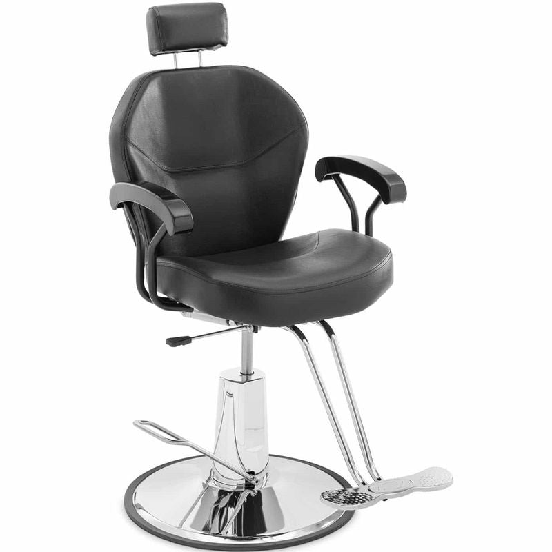 Barber Cosmetic Chair with Headrest And Footrest Physa ILFORDK - Black - QUORE