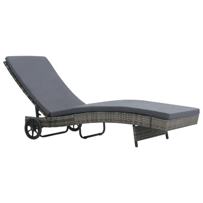 Ligstoel – Loungestoel – Rattan Stoel – Tuinstoel – Poly Rattan – Verstelbare Rugleuning – Weerbestendig Frame