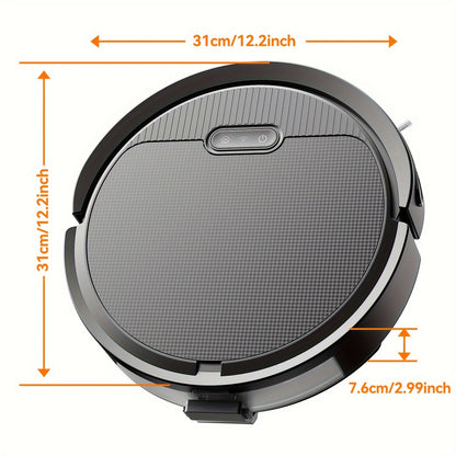 Robotstofzuiger – Dweilrobot – Stofzuigerrobot – Automatische Stofzuiger – Slimme Schoonmaker – 30,99x30,99x7,59 cm – 4500 mAh Batterij