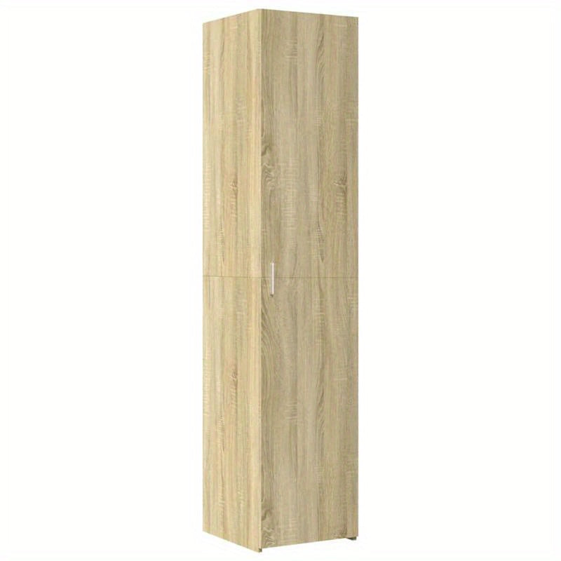 Europees Eikenkast Highboard – Kast – Dressoir – Opbergmeubel – Bergkast – Massief Hout & Kurk – 2 Laden en 2 Open Vakken – Compact 40x42,5x185 cm – Modern Minimalistisch Design