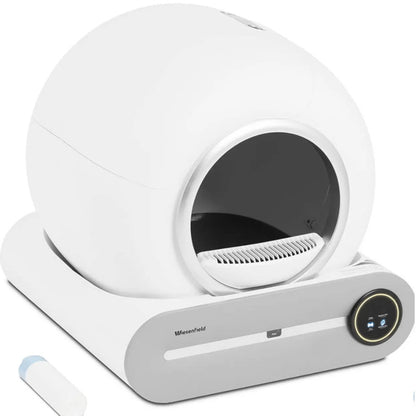 Self-Cleaning Cat Litter Box with Plasma Sterilization, App-Controlled - QUORE