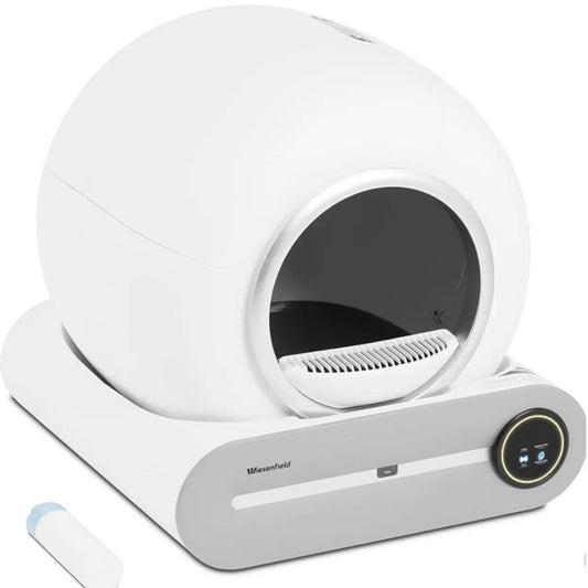 Self-Cleaning Cat Litter Box with Plasma Sterilization, App-Controlled - QUORE