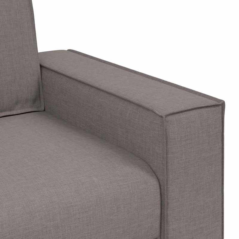 2-zitsbank – Loveseat – Sofa – 2-persoonsbank – Bankstel – Taupe – Compact 140 cm – Duurzaam Hardhoutframe