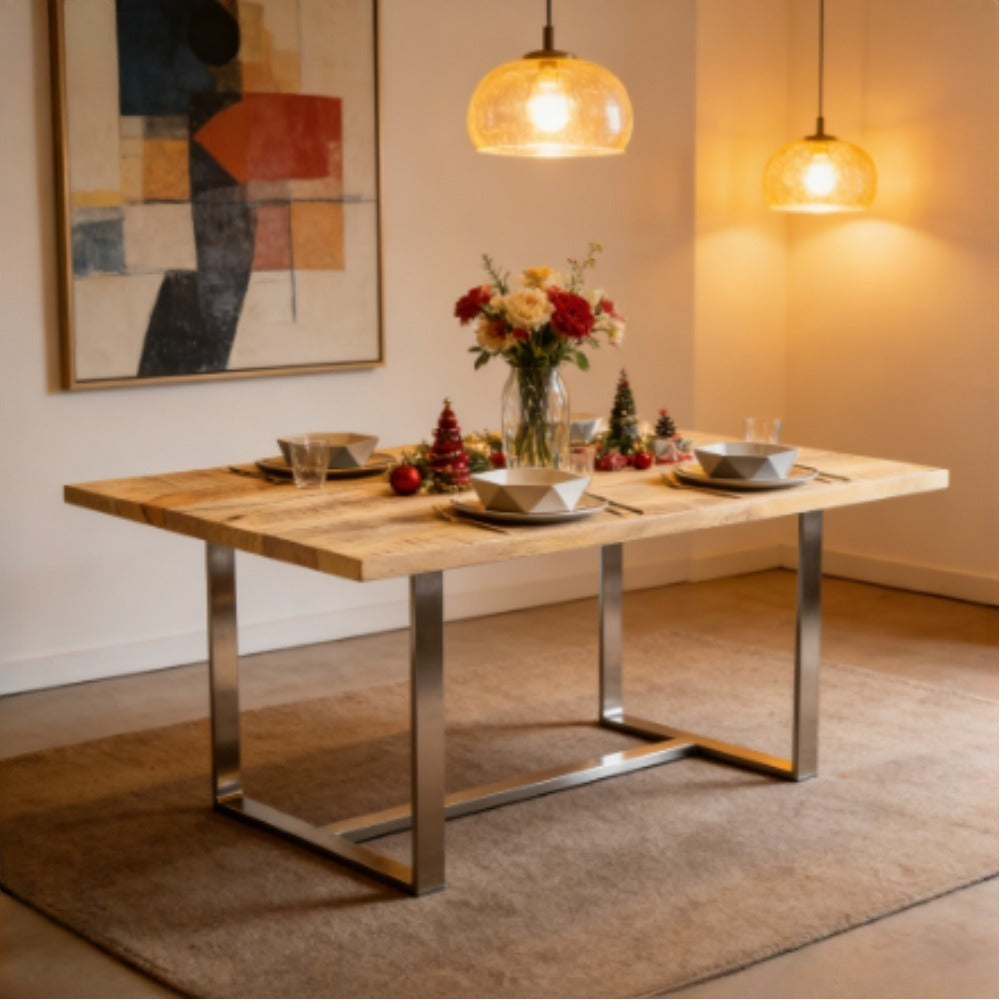 Tabletop 25-27mm 90x60cm Solid Mango Wood Wooden Tabletop Premium Wooden Tabletop Dining Table Top Suitable for Dining Rooms and Living Room Furniture Removable Indispensable for Dining Rooms Indispensable for Living Rooms Su
