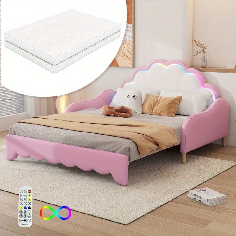 Hoogslaper – Stabiel Bedframe – Ruimtebesparend Bed – Met Bureau – Met Opbergruimte – 140x200 cm – Metaal Frame