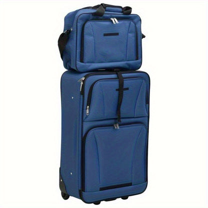 Kofferset – Reiskoffer Set – Bagageset – Trolley Koffer – Reistas – 5-delig – Blauw – Lichtgewicht Stof – Duurzaam Met ABS+PC