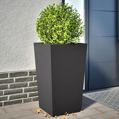 Easy to assemble modern and simple Planters 2pcs black 45x45x75cm steel backyard high-quality flower box kit