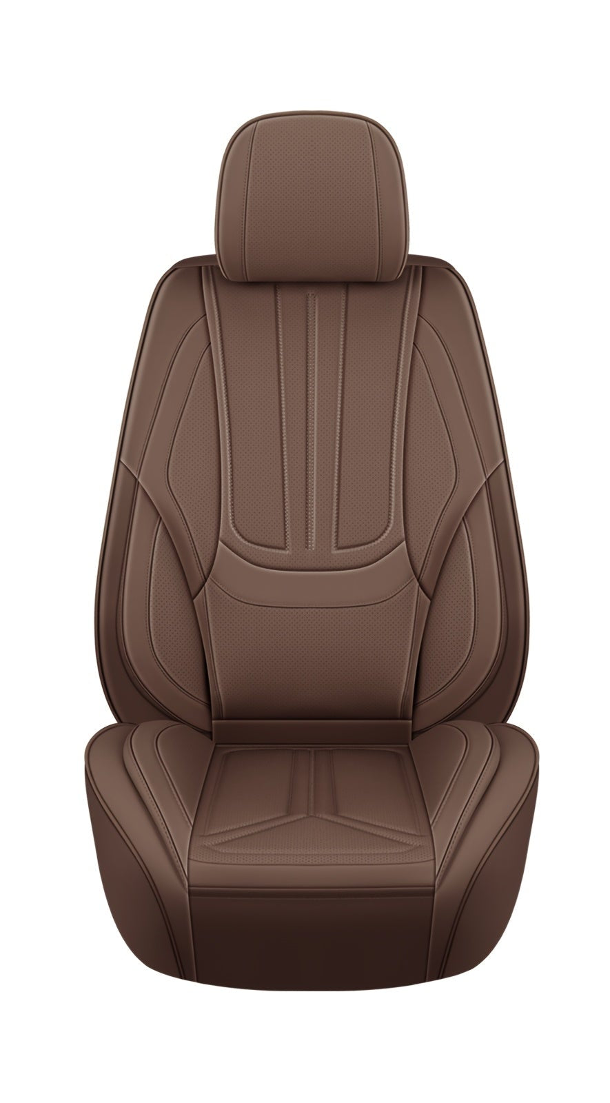 Autostoelhoes – Autostoelhoes – Stoelhoes – Stoelhoesbekleding – Universele Autostoelbeschermer – PU Leer Koffiekleur – Schuimvulling – All-Season Comfort