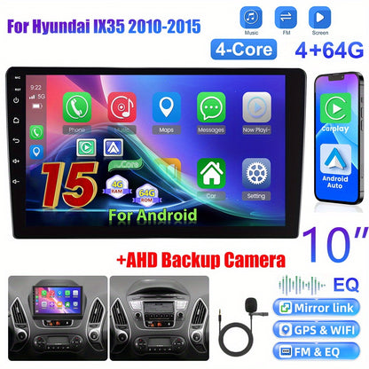 Autorradio – Autoradio – Multimedia Systeem – Car Stereo – 2-DIN Radio – Android 15 – 10 Inch Touchscreen – Draadloos CarPlay & Android Auto – AHD Achteruitrijcamera & 32-Bands Equalizer
