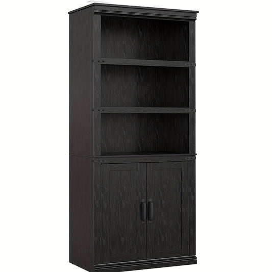 Boekenkast – Vakkenkast – Opbergkast – Dressoir – Wandkast – Compact 5-Laden Kast – Houtlook Farmhouse Design – 62x32x175 cm