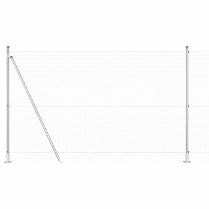 Durable Silver Steel Fence Posts Measuring 1.4 by 10 Meters.