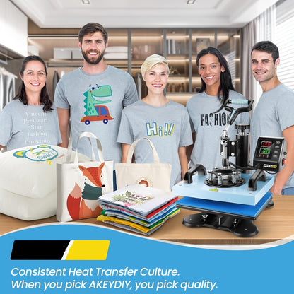 Transferpers – Hittepers – Heatpress Machine – Textielpers – Sublimatiepers – 30x25 cm – 360° Draaibaar – Digitale Temperatuur- en Tijdinstelling