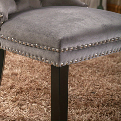 Eetkamerstoel – Stoel – Kuipstoel – Keukenstoel – Meubel – Set Van 2 – Modern Design – Gestoffeerde Hoge Rugleuning