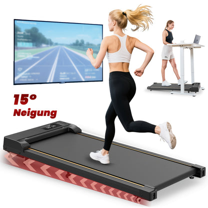 Loopband – Wandelband – Walking Pad – Treadmill – Hometrainer – Inklapbaar – 15% Helling – Stil Met Afstandsbediening