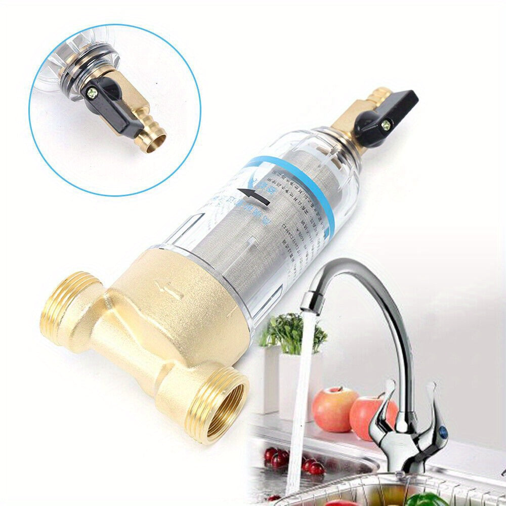 Voorfilter – Voorfilterwater – Waterfilter – Sedimentfilter – Roestvrijstalen Filter – Filterprecisie 40 Micron – Inlaatdiameter 86 mm