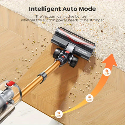 Draadloze Handstofzuiger – Kruimelzuiger – Mini Stofzuiger – Auto Stofzuiger – Compact Schoonmaakapparaat – Geel – 55 kPa Zuigkracht – HEPA-Filter