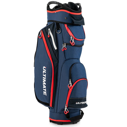 Golfbag – Golftas – Golfcarttas – Standbag – Golfreistas – Lichtgewicht Nylon – 14 Clubs Compartiment – Waterafstotende Regenhoes – 7 Zakken Met Ritssluiting