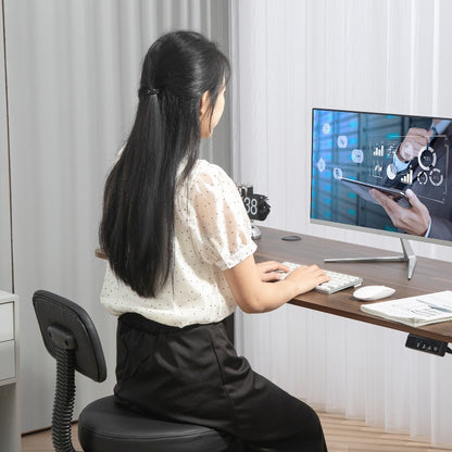 Ergonomische Bureaustoel – Bureaustoel Met Voetsteun – Draaistoel – Werkstoel – Desk Chair – Zwart – Verstelbare Hoogte – PU-Leder