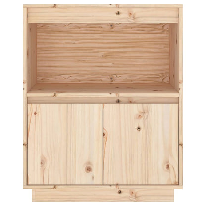 Sideboard 60x34x75cm Solid Wood Pine Side Cabinet Organizer Storage Cabinet Storage Box for Bedroom, Living Room, Bathroom, Home Furniture