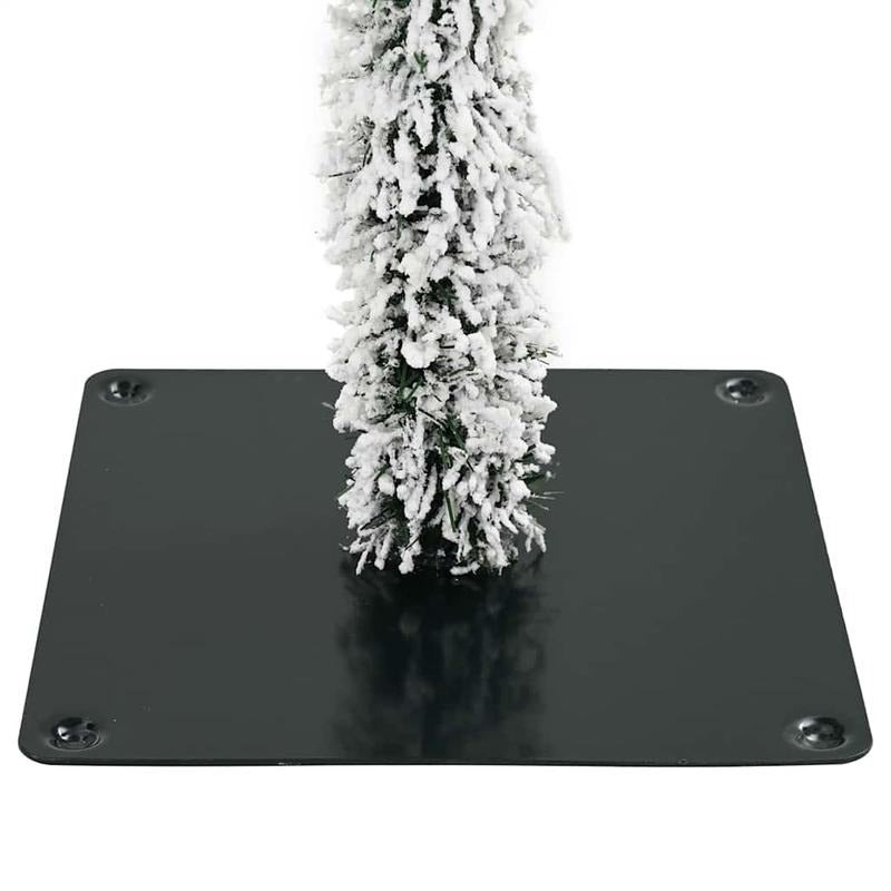 Extra Large 180cm (6ft) Artificial Christmas Tree - Full Floor Decoration with Sturdy Base, No Assembly Required, Realistic Snowy Branches, Heavy-Duty Construction for Living Room, Entryway, Party Decor - Easy Setup Holiday C