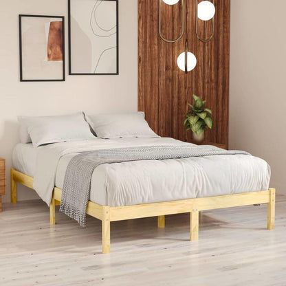 Eenpersoonsbed – Bedframe – Small Double Bed – Opbergbed – Bed Met Laden – 120x190 cm – Stevige Structuur – Eenvoudig Montage – Bruin