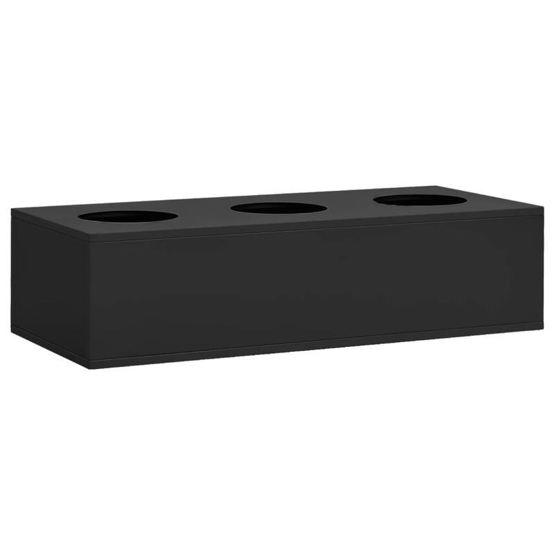 Bloembak – Plantenbak – Plantenbakje – Bloempot – Tuinbak – Stalen Bak – Antraciet – 90x40x23 cm – Duurzaam & Strak Design