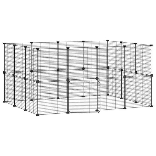 Kooi – Dierenkooi – Knaagdierkooi – Konijnenkooi – Hamsterkooi – Hoge Kwaliteit Staal – Compact 35x35 cm – 28 Panelen