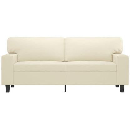 2-zits Slaapbank – Tweezits Bedbank – Logeerbank – Opklapbare Bank – Slaapstoel – Hardhouten Frame – Comfortabele Zitkussen 140 cm – Ruimtebesparend Design – Licht Beige